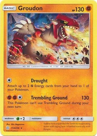 Groudon - 113/236 (Cracked Ice Holo) [Deck Exclusives] 113/236