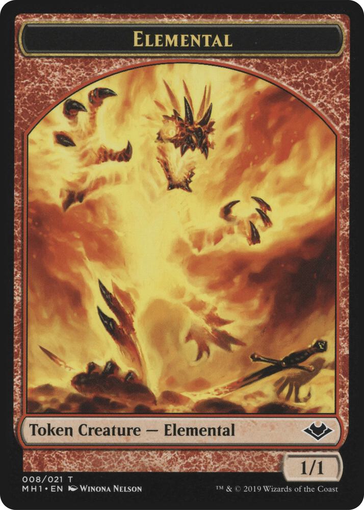 Elemental (008) // Emblem - Serra the Benevolent Double-Sided Token [Modern Horizons] 8 // 20
