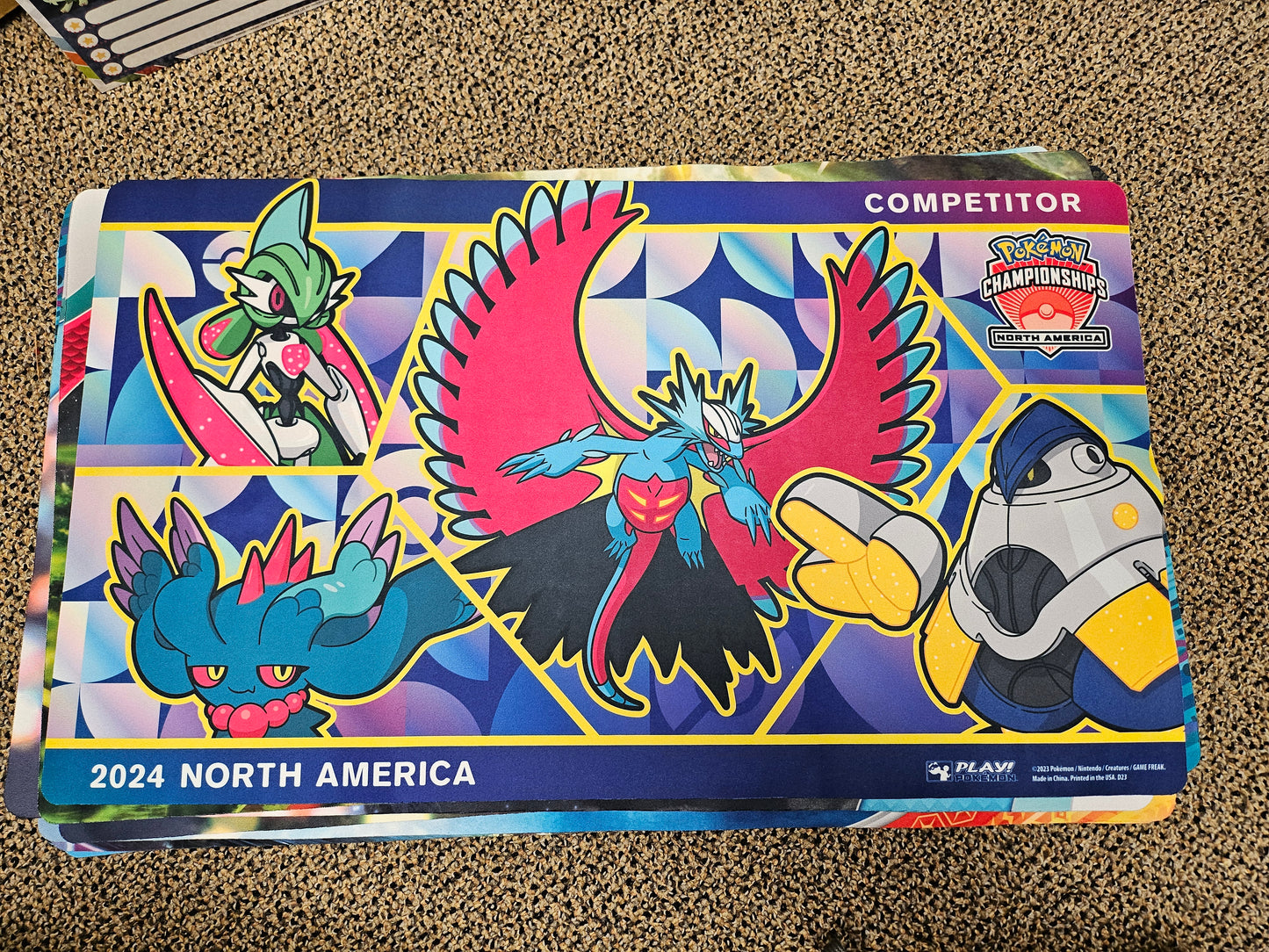 2024 North America Pokemon Competitor Playmat