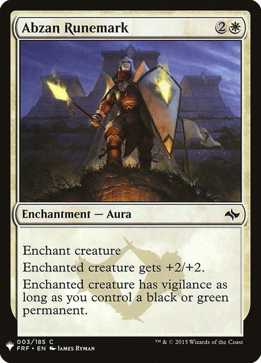 Abzan Runemark [The List Reprints] 3