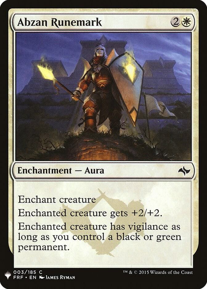 Abzan Runemark [The List Reprints] 3