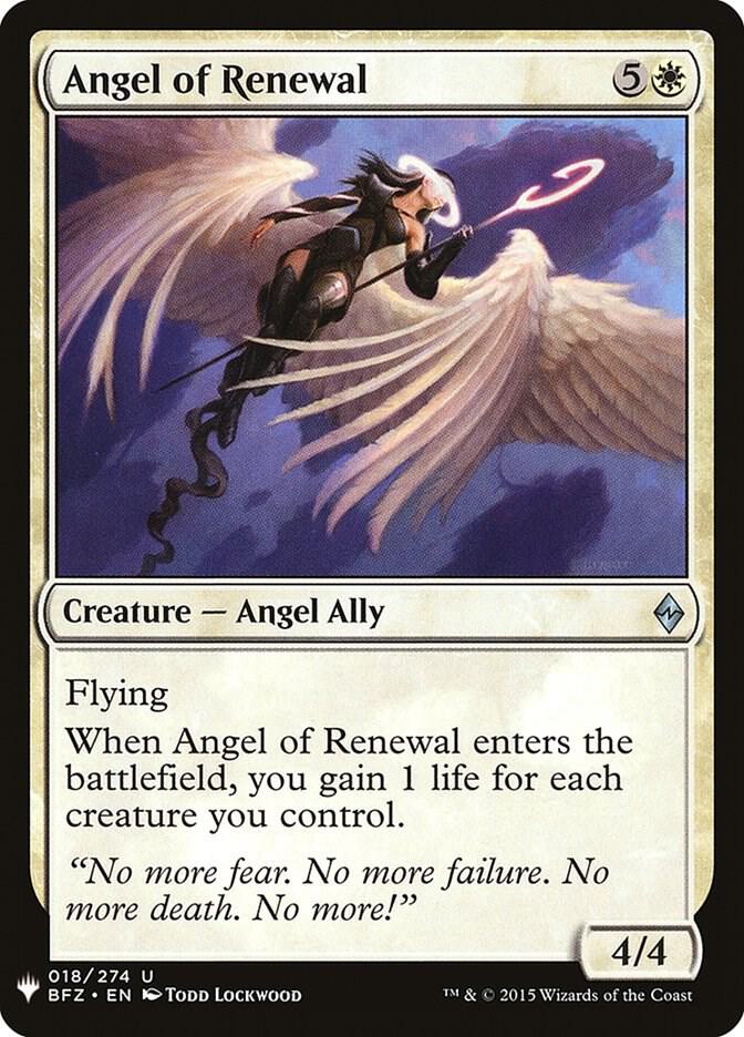 Angel of Renewal [The List Reprints] 18