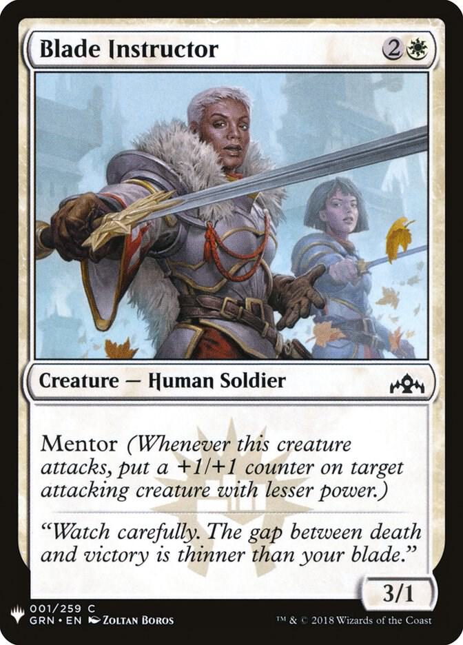 Blade Instructor [The List Reprints] 1