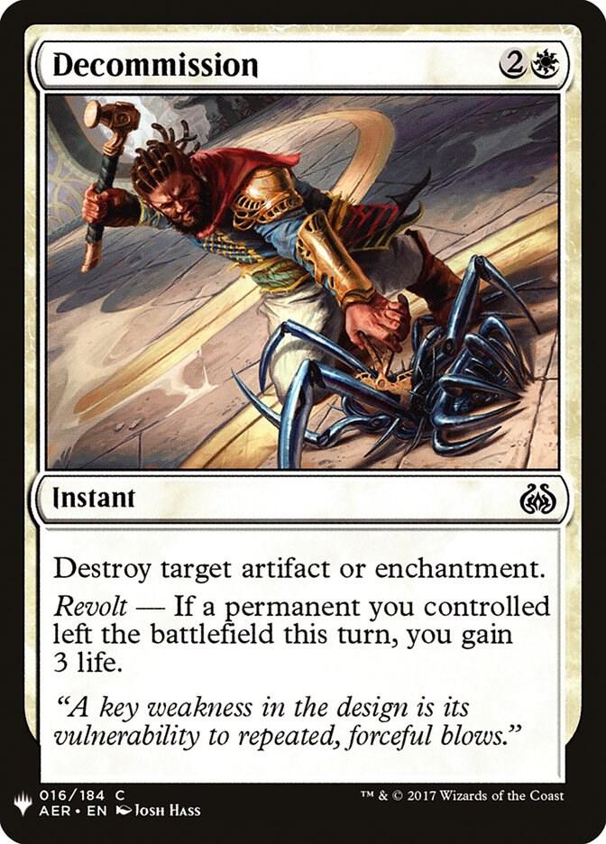 Decommission [The List Reprints] 16