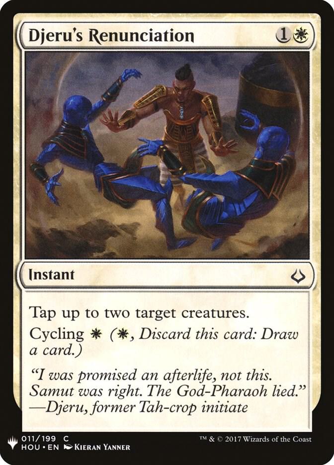 Djeru's Renunciation [The List Reprints] 11