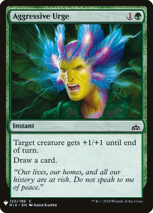 Aggressive Urge [The List Reprints] 122