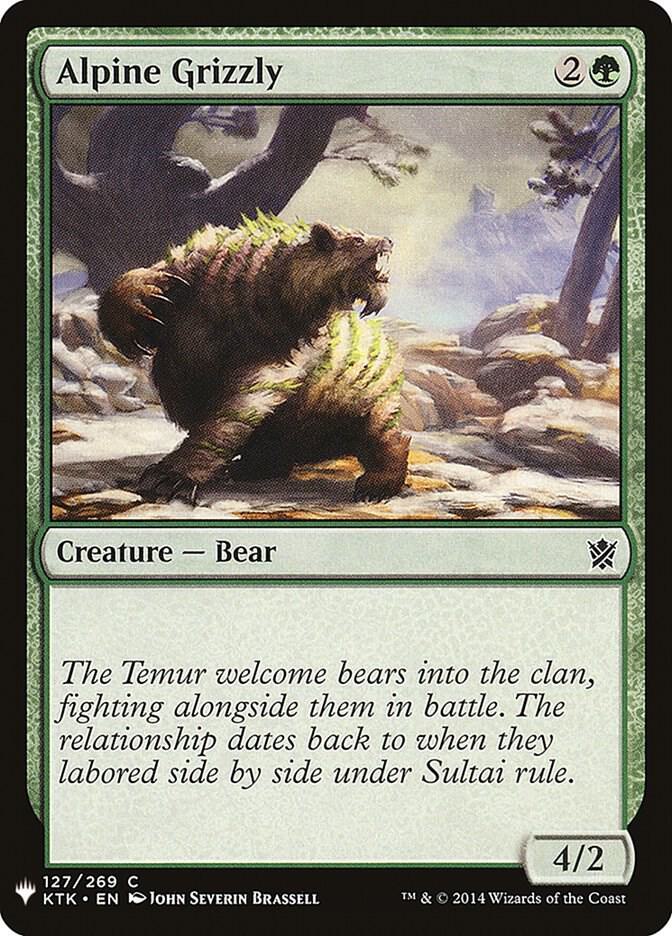 Alpine Grizzly [The List Reprints] 127