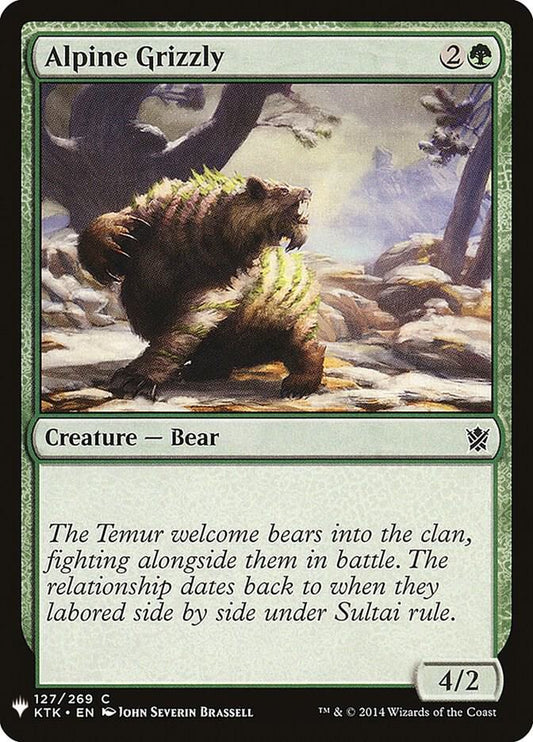 Alpine Grizzly [The List Reprints] 127