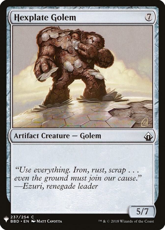 Hexplate Golem [The List Reprints] 237