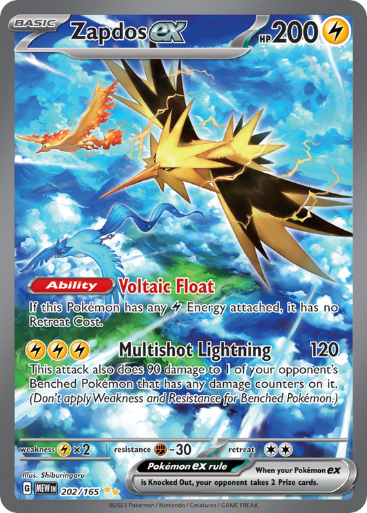 Zapdos ex - 202/165 151