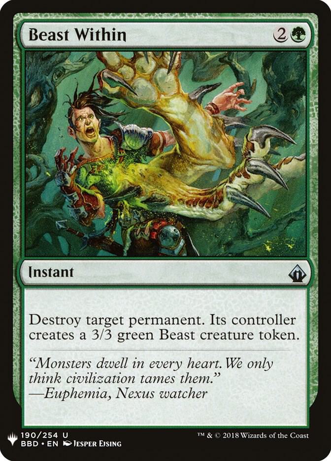 Beast Within (BBD) [The List Reprints] 190