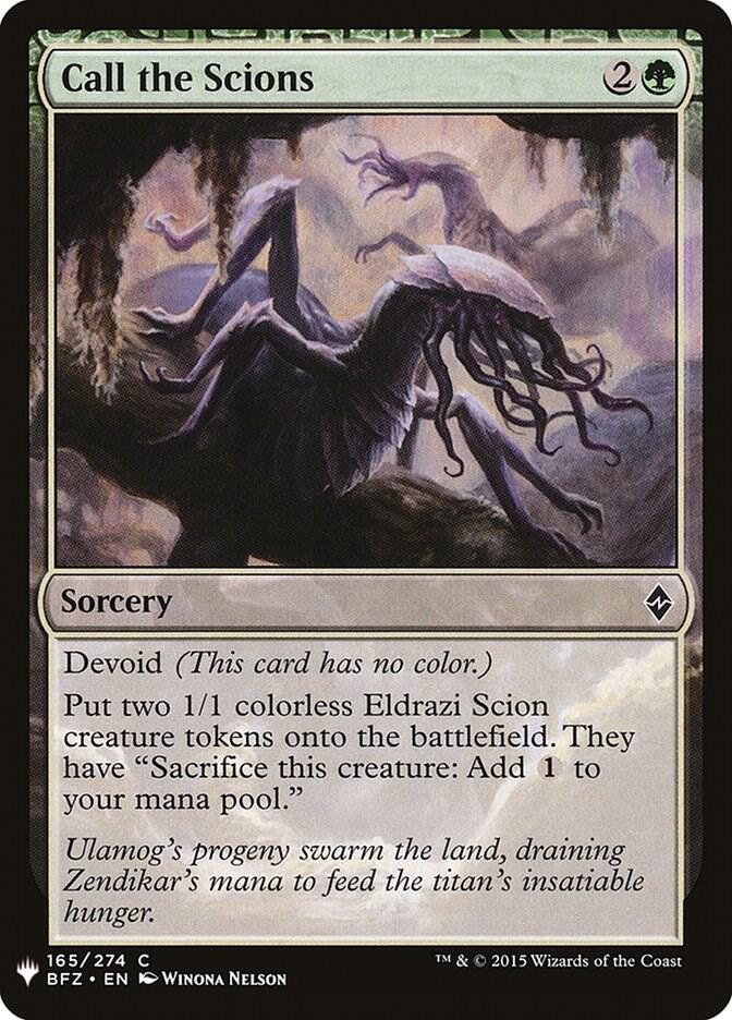 Call the Scions [The List Reprints] 165