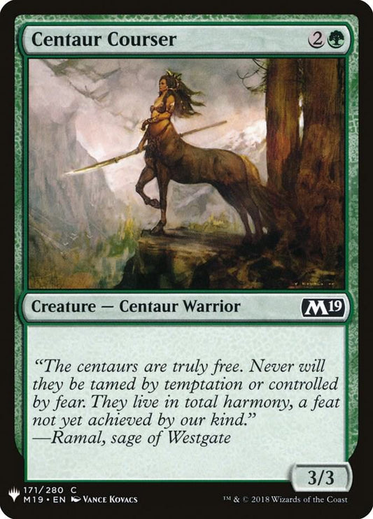Centaur Courser [The List Reprints] 171