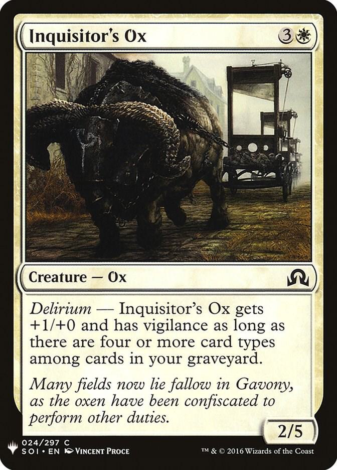 Inquisitor's Ox [The List Reprints] 24