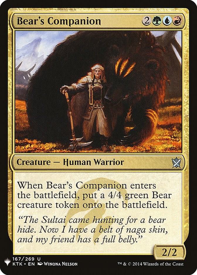 Bear's Companion [The List Reprints] 167