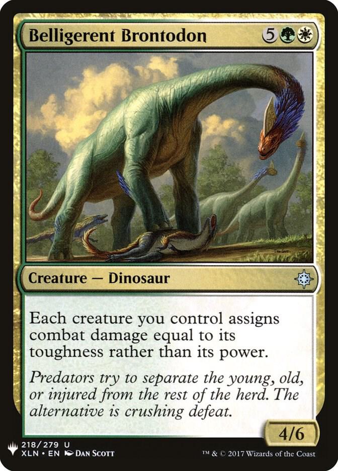 Belligerent Brontodon [The List Reprints] 218