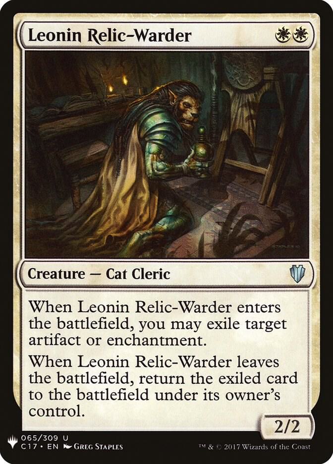 Leonin Relic-Warder (C17) [The List Reprints] 65