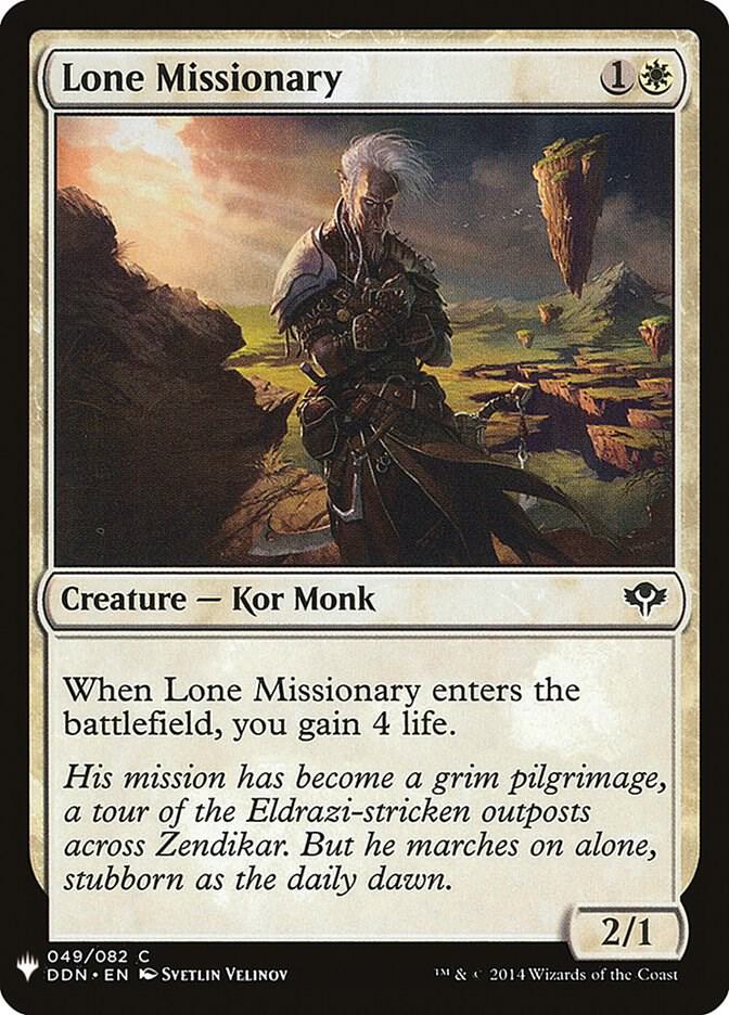 Lone Missionary [The List Reprints] 49