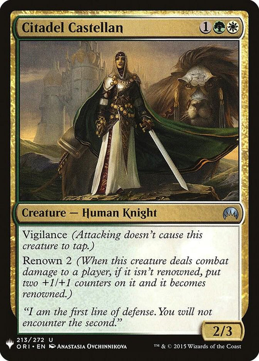 Citadel Castellan [The List Reprints] 213
