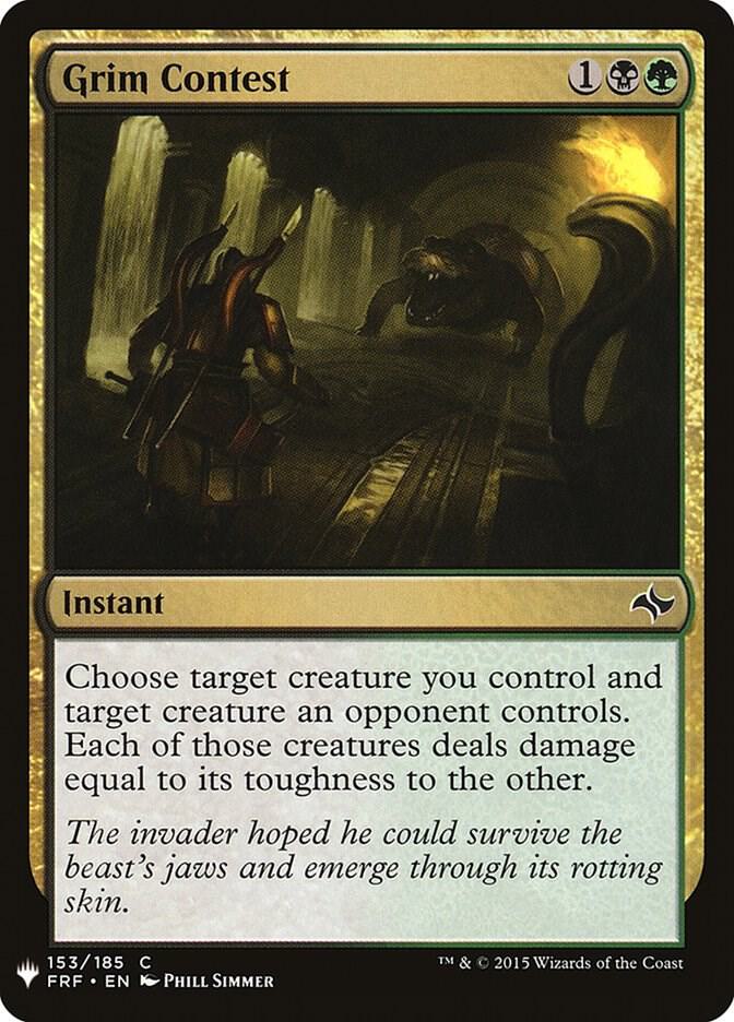 Grim Contest [The List Reprints] 153
