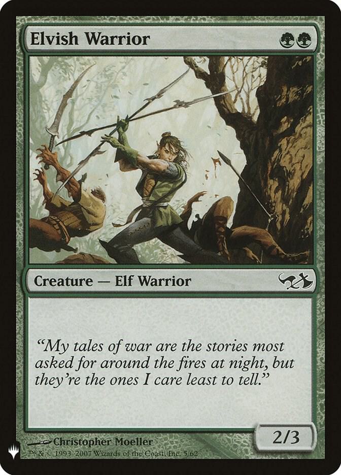 Elvish Warrior [The List Reprints] 5