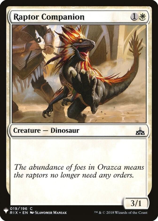 Raptor Companion [The List Reprints] 19