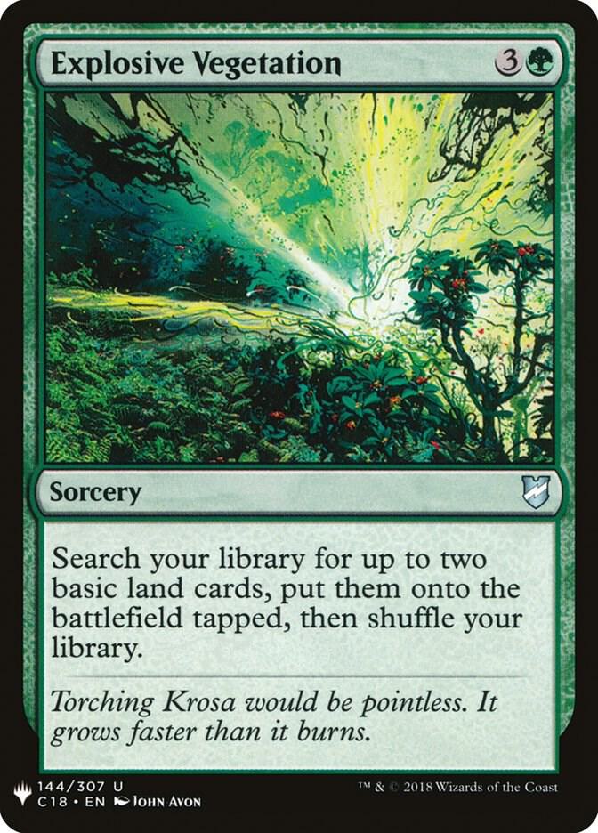 Explosive Vegetation [The List Reprints] 144