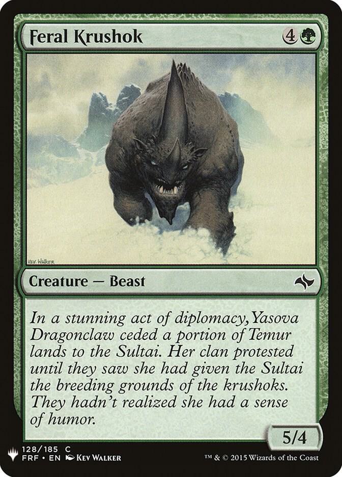 Feral Krushok [The List Reprints] 128