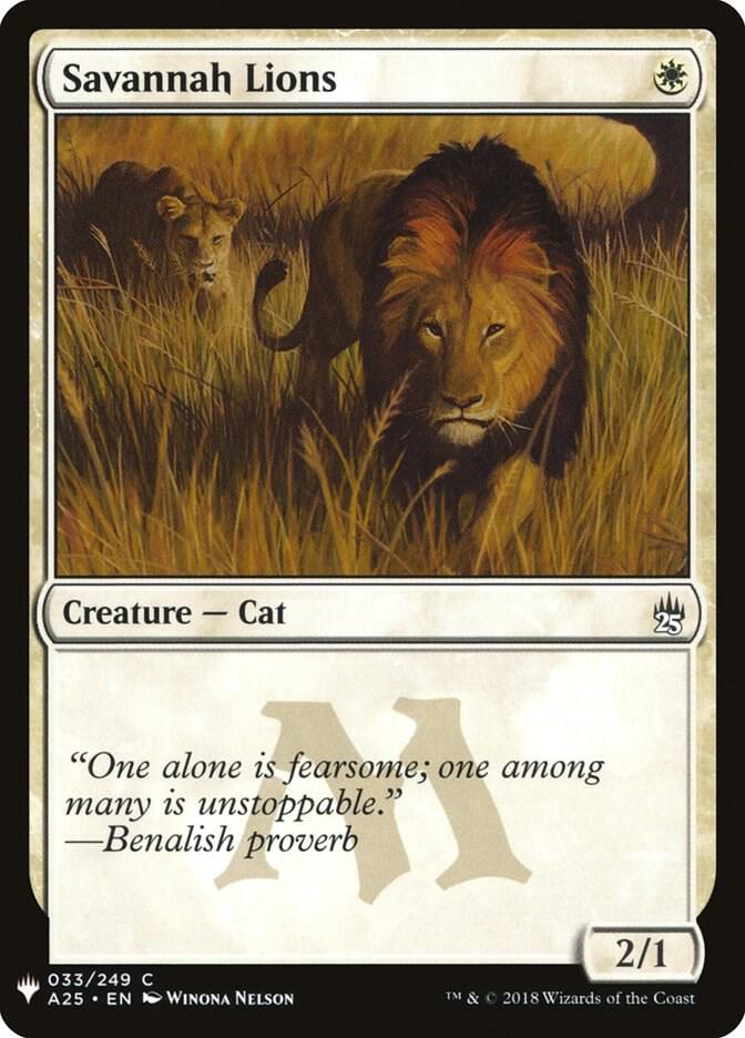 Savannah Lions [The List Reprints] 33