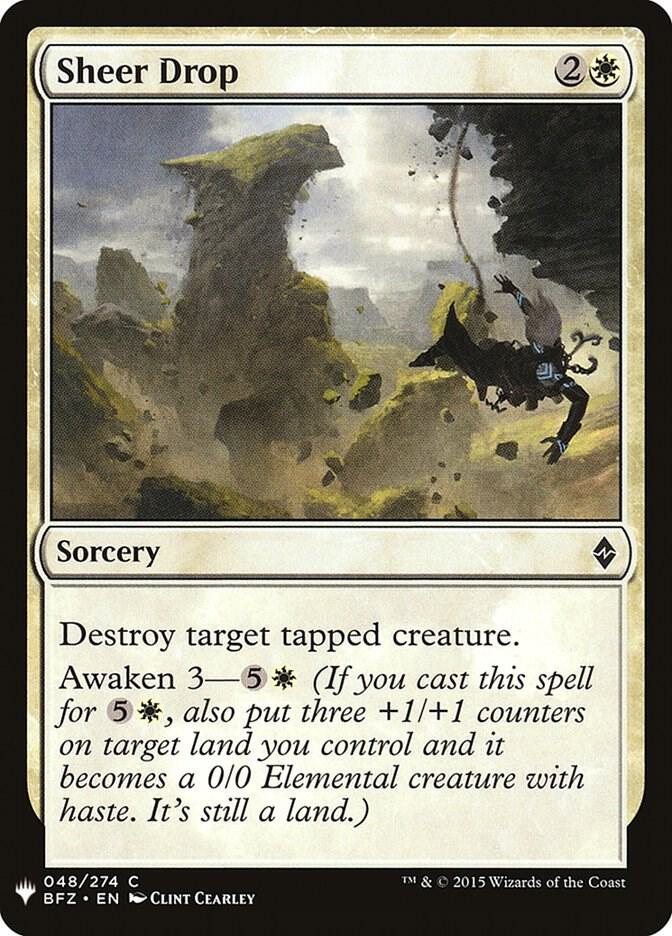 Sheer Drop [The List Reprints] 48
