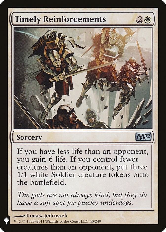 Timely Reinforcements [The List Reprints] 40