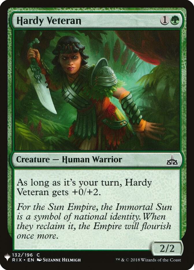 Hardy Veteran [The List Reprints] 132