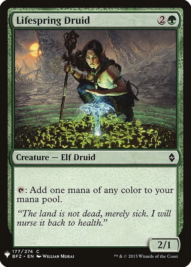 Lifespring Druid [The List Reprints] 177