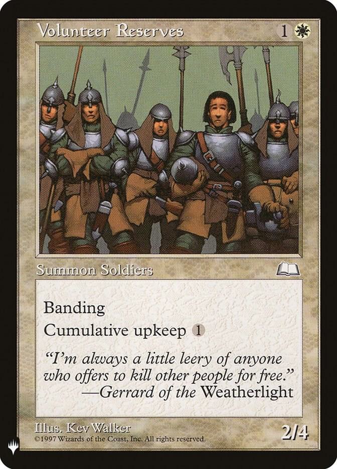 Volunteer Reserves [The List Reprints] 29