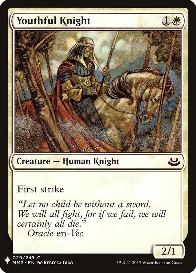 Youthful Knight [The List Reprints] 29