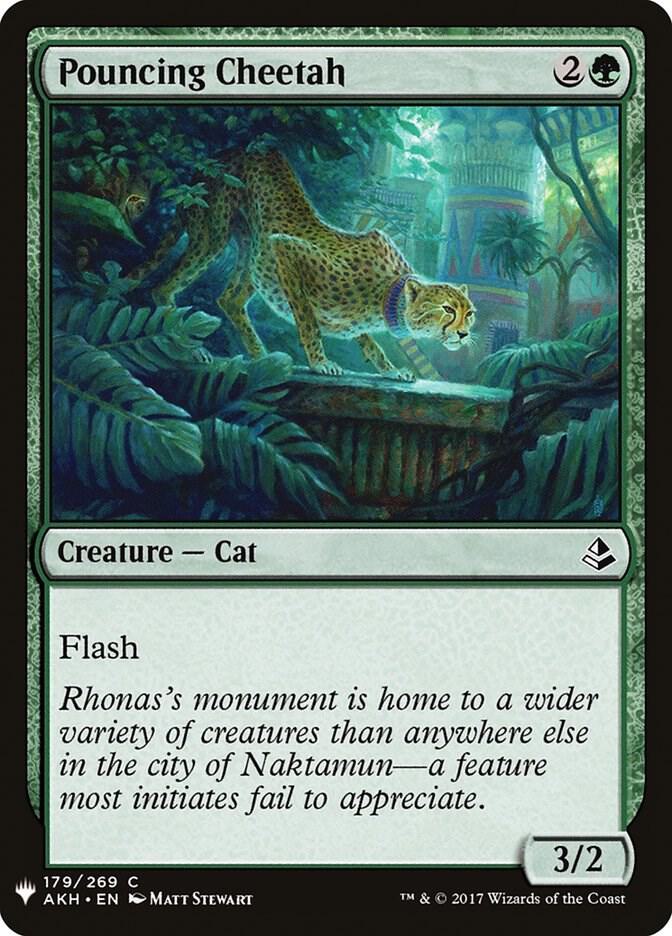Pouncing Cheetah [The List Reprints] 179