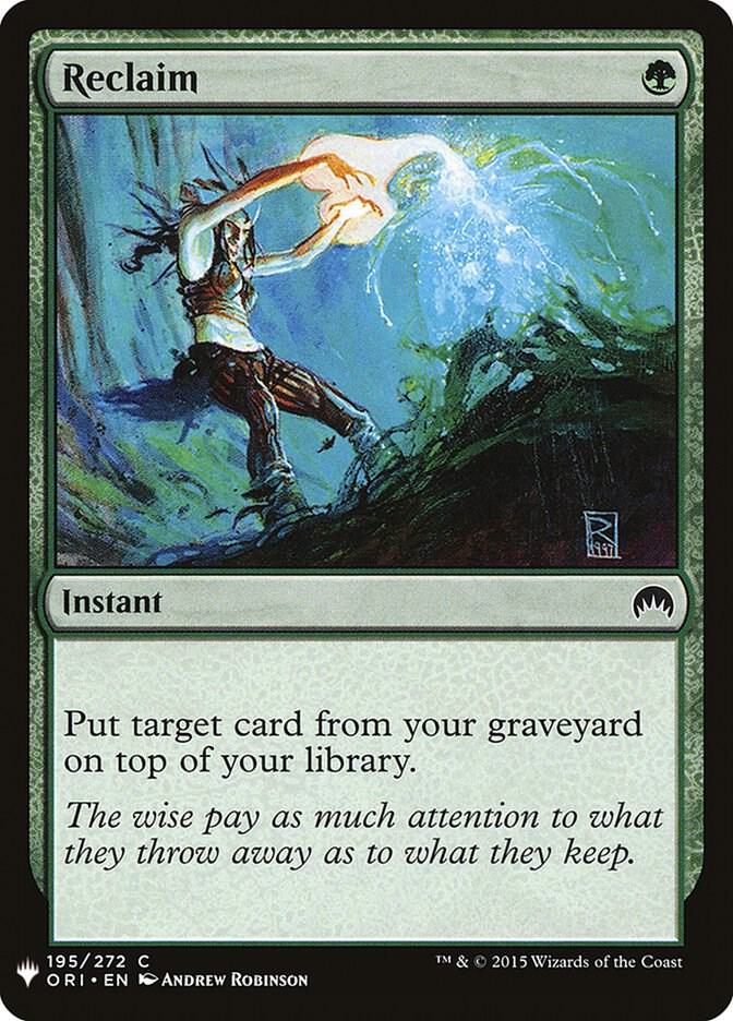 Reclaim [The List Reprints] 195
