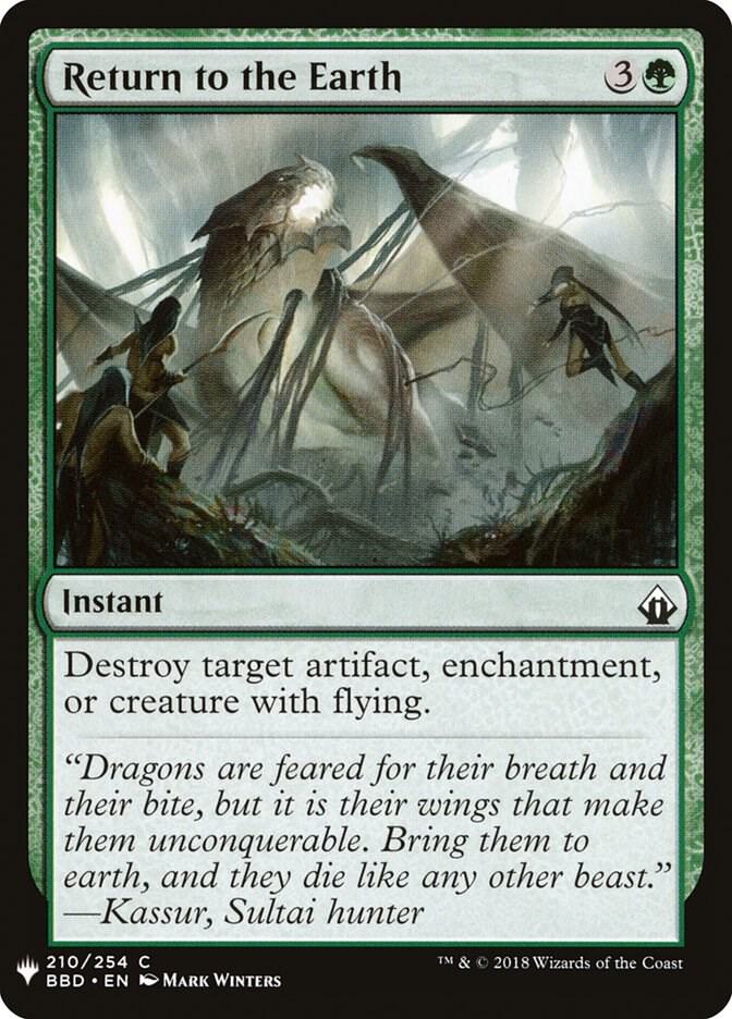 Return to the Earth [The List Reprints] 210