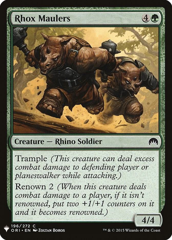 Rhox Maulers [The List Reprints] 196