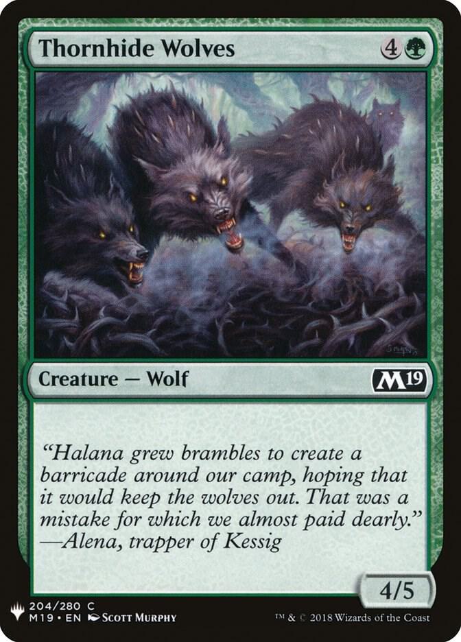 Thornhide Wolves [The List Reprints] 204