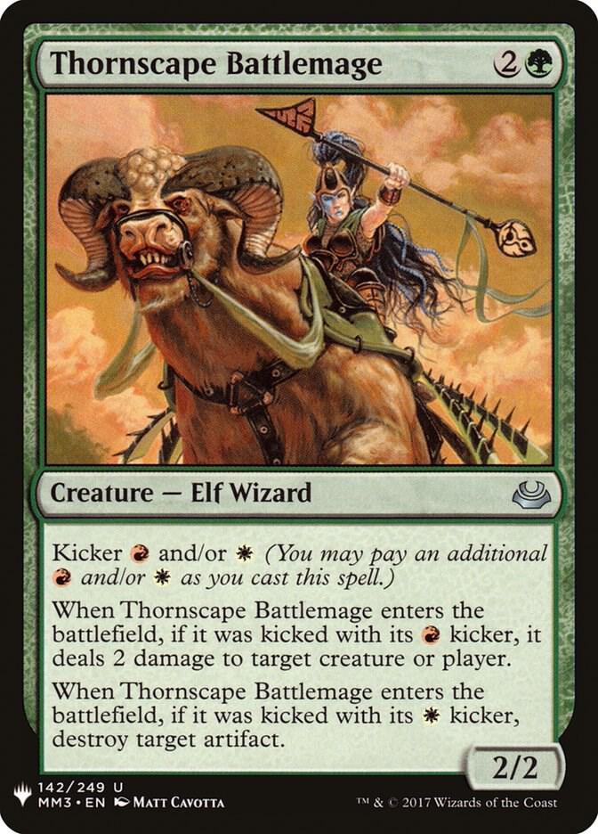 Thornscape Battlemage [The List Reprints] 142