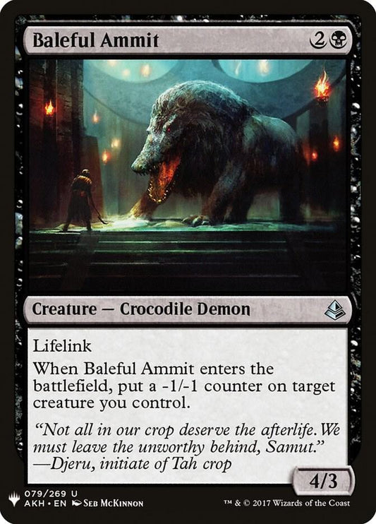 Baleful Ammit [The List Reprints] 79