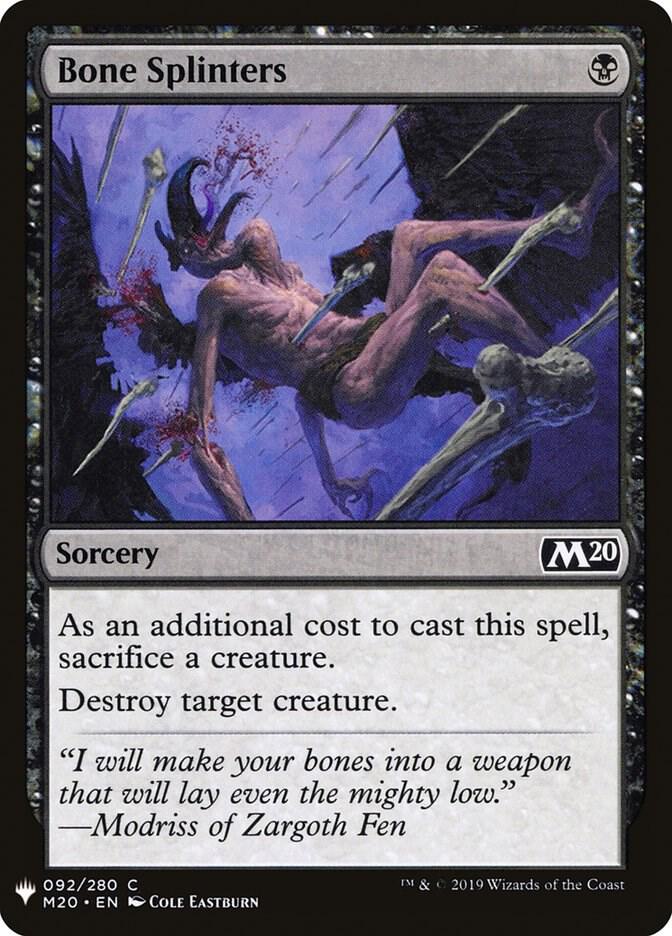 Bone Splinters [The List Reprints] 92