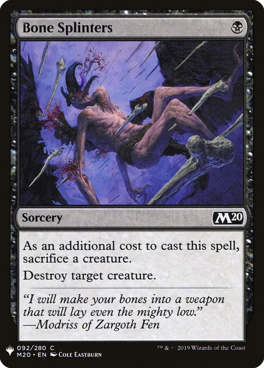 Bone Splinters [The List Reprints] 92