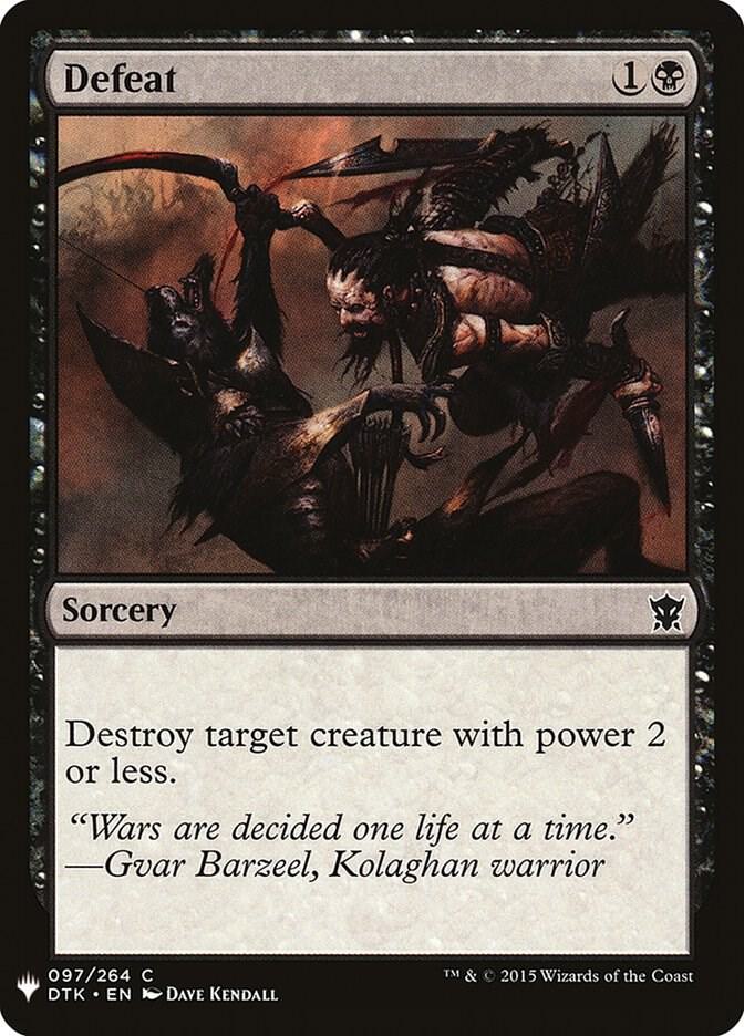 Defeat [The List Reprints] 97