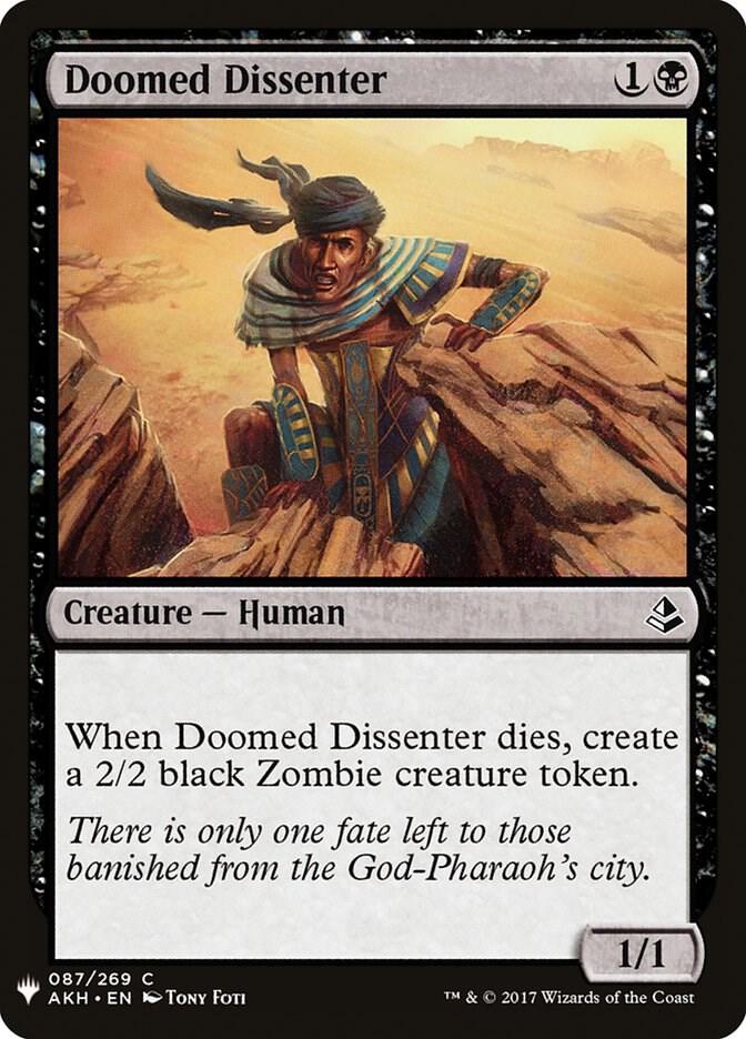Doomed Dissenter [The List Reprints] 87