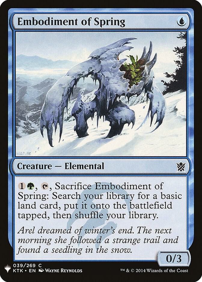 Embodiment of Spring [The List Reprints] 39
