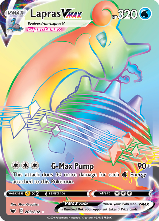 Lapras VMAX - 203/202 Sword & Shield