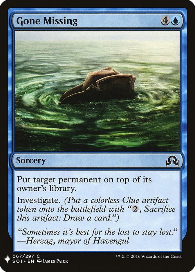 Gone Missing [The List Reprints] 67