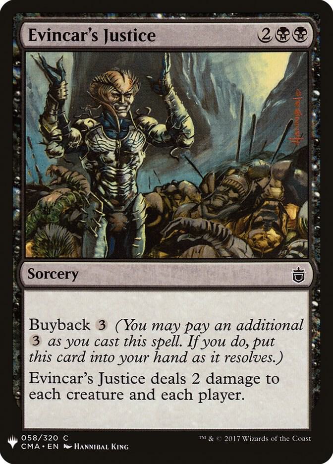 Evincar's Justice [The List Reprints] 58